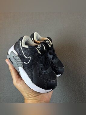 Nike Kids Black and White Air Trainer Sneakers
